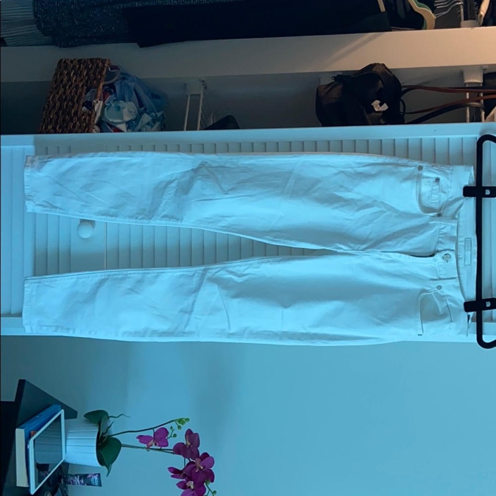 White 7 Jeans for All Mankind High Rise Skinny